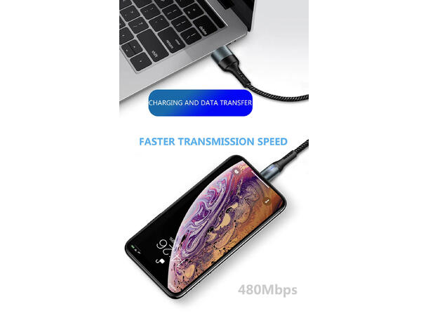 ConnectED Phone Kabel Type-A/C 1 meter, USB Type-A til USB Type-C 