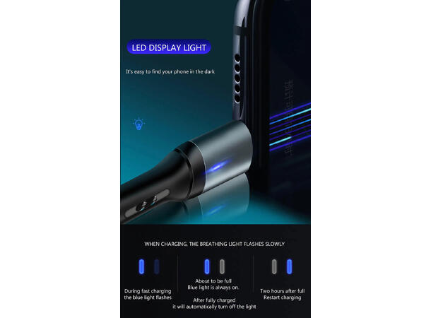 ConnectED Phone Kabel Type-A/C 1 meter, USB Type-A til USB Type-C 