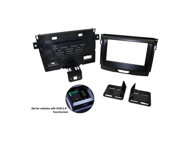 Connects2 2-DIN monteringsramme Ford Ranger (2016-2021) u/Sync3 m/CD 