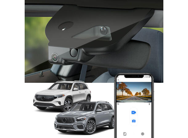 FITCAMX Integrert Plug & Play 4K Dashcam MB GLB/EQB (2024 -->) 