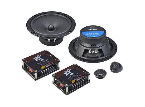 Hifonics TRX6.2C komponentsett 6,5", 100W RMS, 200W Maks, 4 Ohm 