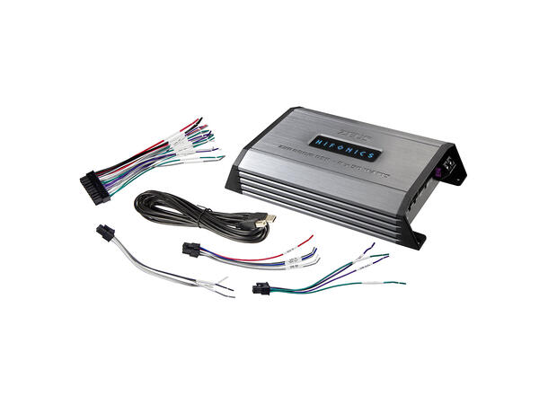 Hifonics ZXR800/8DSP 8-kanals forsterker 10-kanals DSP, 8x50W RMS i 2 Ohm 