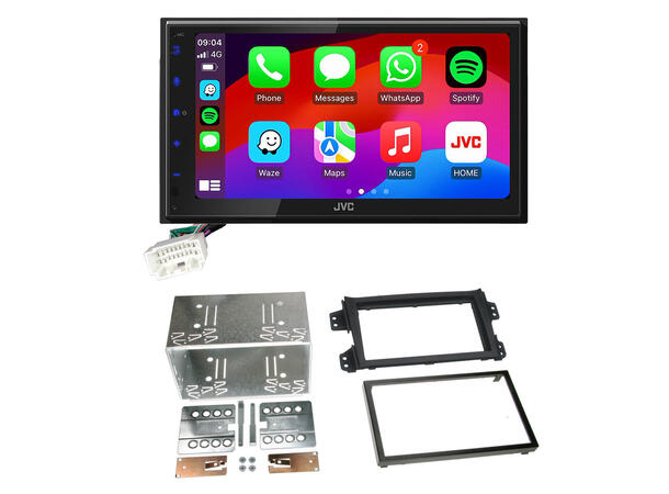 JVC KWM695DBW Bilradiopakke Opel Agila (2008-2015) 