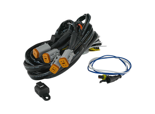 OZZ Kabelsett for 4 lamper 4x DT-4, 12V, 80A Relé, 60A sikring 