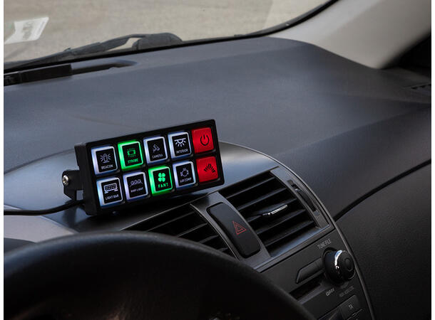 Optibeam Kontrollpanel 8-kanals kontrollpanel, 12/24V 