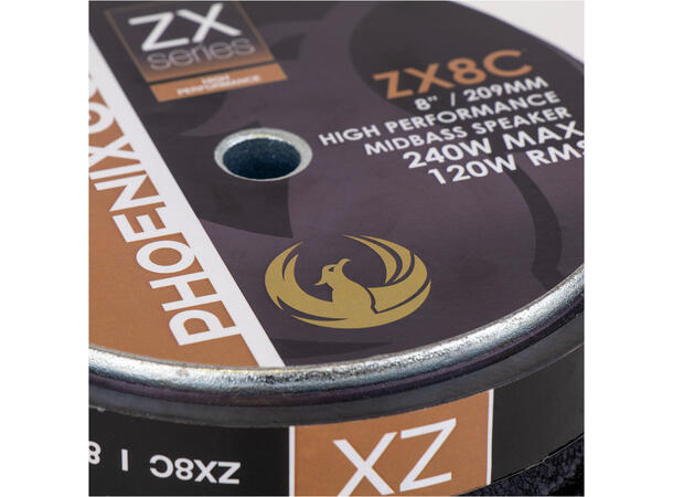 Phoenix Gold ZX8C 8" mellomtone par 8", 120W RMS, ZX-Serien 