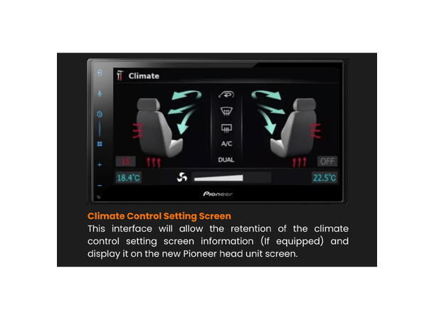 Pioneer SPH-DA77DAB Bilradiopakke (UAR) VW (2016-2023) m/Comp.Media/Disco.Media 