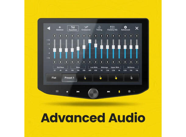 Stinger HORIZON10 iX210E DAB+, BT, Trådløs Carplay & Android Auto 