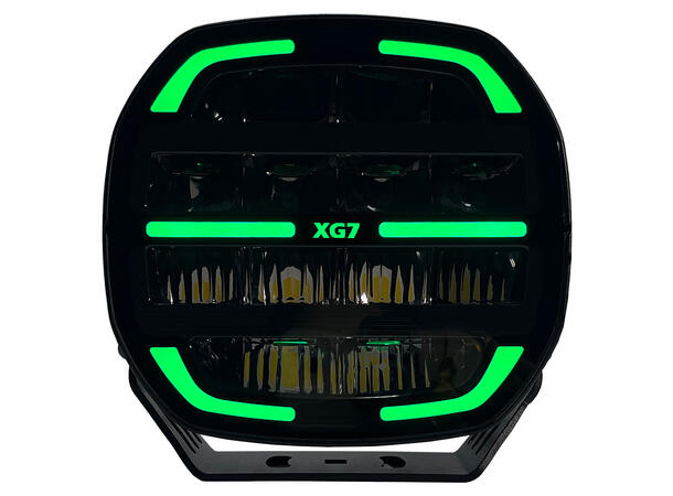 XG7 Driving Light Black Multicolor Parklys Hvit, Gul og Grønn. 