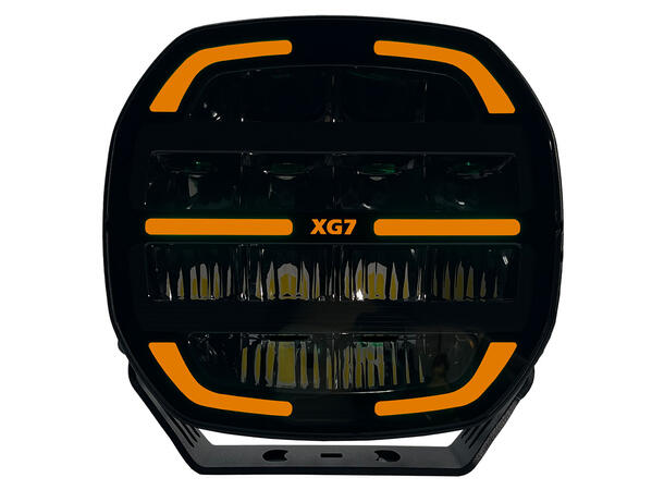 XG7 Driving Light Black Multicolor Parklys Hvit, Gul og Grønn. 