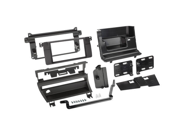 2-DIN monteringsramme - Hel knapperad BMW 3-serie (1998-2005) 