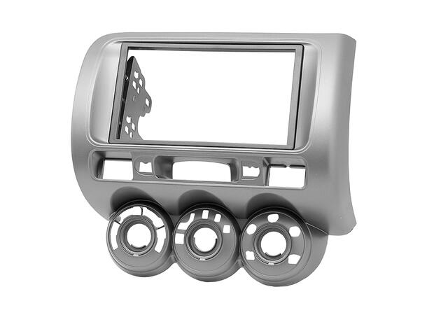 2-DIN monteringsramme Honda Jazz (2001-2006) m/Manuell AC 