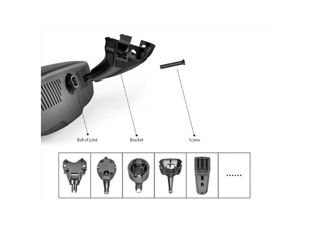 ACV Speilmonitorbrakett - Porsche Til bruk sammen ACV speilmonitor 