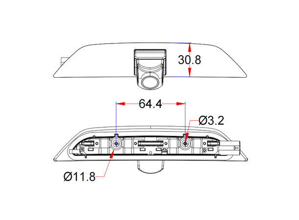 ACV ryggekamera (CVBS) Ford/VW (2021-->) 