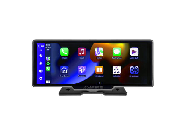 Ampire CPM103 10" Monitor u/ryggekamera 10" monitor med Carplay/Android Auto 