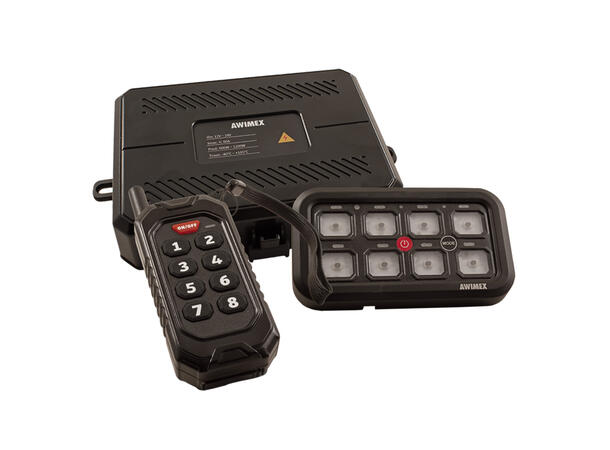 Avimex 8-kanals kontrollpanel Fjernkontroll, Bluetooth, Appstyring 