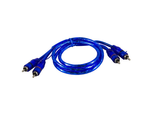 CRUNCH CRC1 RCA kabel 1 meter 1 Meter, dobbelskjermet, flettet 