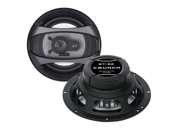 Crunch GTi62 høyttalerpar 6,5", 90W RMS, 180W Maks, 4 Ohm 
