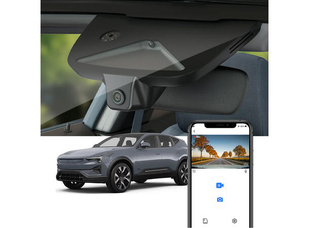 FITCAMX Integrert Plug & Play 4K Dashcam Polestar 3 (2024 ->) 