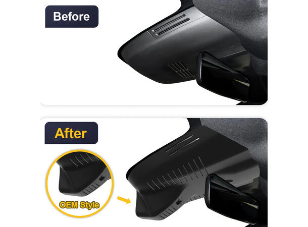 FITCAMX Integrert Plug & Play 4K Dashcam Polestar 3 (2024 ->) 