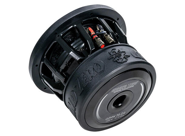 Ground Zero GZHW 20-D2 8" subwoofer 700W, 1500W SPL, 2x2 Ohm, KLIPPEL 