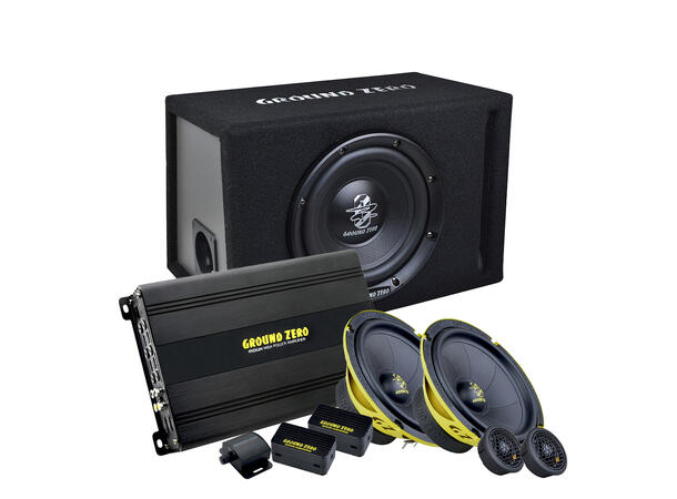 Ground Zero lydpakke GZIA135.4 / GZIC165.2SPL / GZIB 20BR 