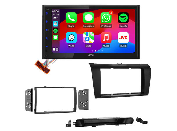 JVC KWM695DBW Bilradiopakke Mazda 3 (2003-2008) 
