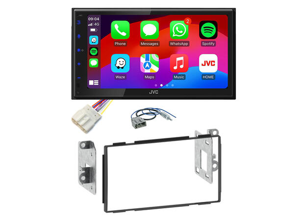 JVC KWM695DBW Bilradiopakke Qashqai (2007-2013) u/navi u/utv.lydsys. 