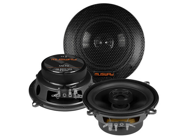 Musway ME52 høyttalerpar 5,25", 75W RMS, 3 Ohm 