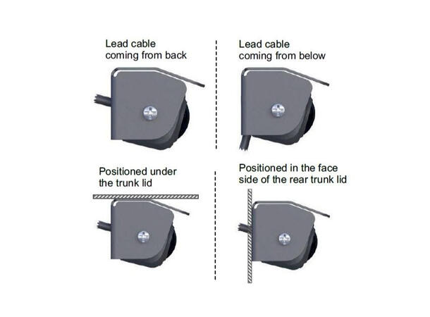 Navlinkz Ryggekamera  (AHD 1080p) Kompakt, 10 meter kabel 