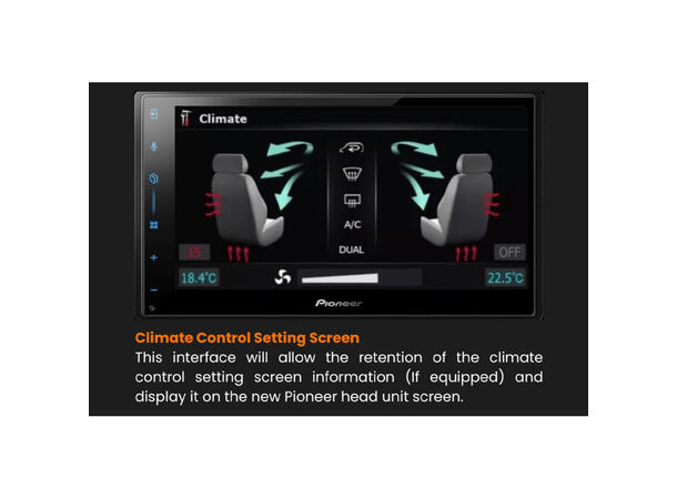 Pioneer SPH-DA77DAB Bilradiopakke (UAR) VW/Skoda (2009-2016) m/RNS315/RNS510 