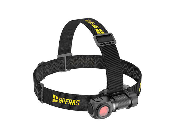 SPERAS SH16 hodelykt 1650lm, 355 meter kastelengde 