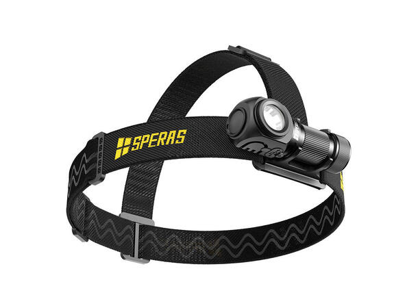 SPERAS SH16 hodelykt 1650lm, 355 meter kastelengde 