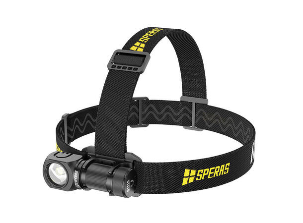 SPERAS SH16 hodelykt 1650lm, 355 meter kastelengde 