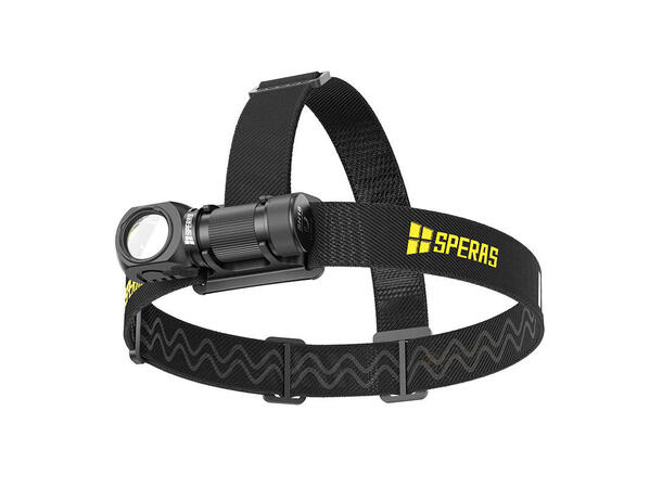 SPERAS SH16 hodelykt 1650lm, 355 meter kastelengde 