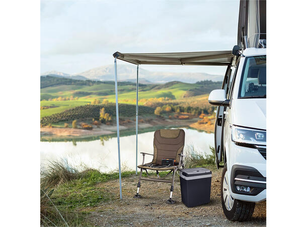 Sonopower MPS-100 bærbar strømforsyning 100W, USB/USB-C, 230VAC, 14V DC, Led-lys 