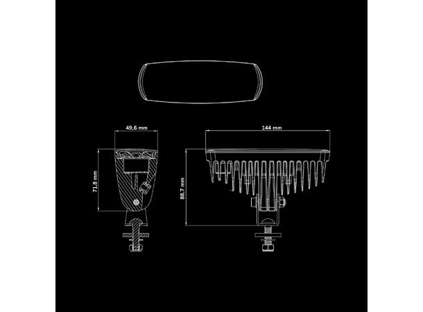 Strands Nuuk E-Line arbeidslys/ryggelys Arbeidslys, Ryggelys, 1350 Lumen 