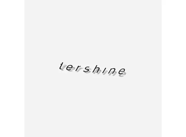 Tershine Utskåret dekal Tershine, Sort, 8cm 