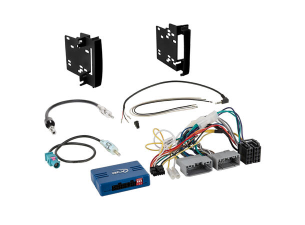 2-DIN monteringssett - komplett Chrysler/Dodge/Jeep (2007-2016) 