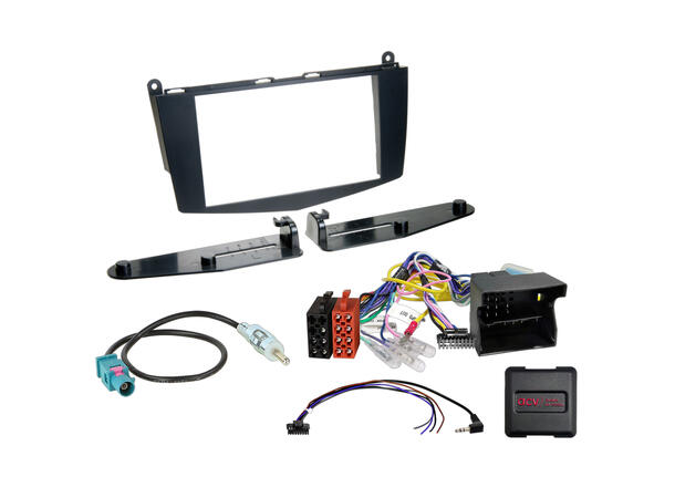 2-DIN monteringssett - komplett MB C-klasse (2007-2011) u/knapperad 