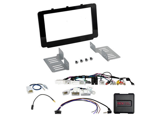 ACV 2-DIN monteringssett - komplett Hilux (2016-->) m/ryggekamera 