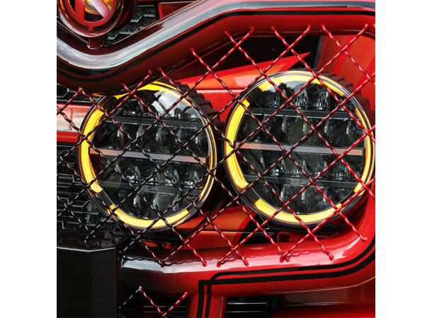 Briodlights Olympus 2.0 9" LED fjernlys 9", 12400 lumen, Posisjonslys, varsellys 