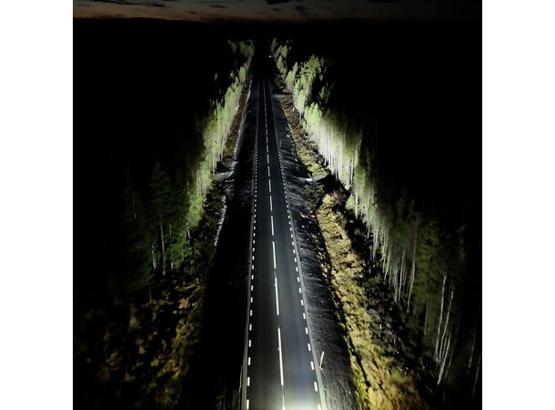 Briodlights Olympus 2.0 9" LED fjernlys 9", 12400 lumen, Posisjonslys, varsellys 