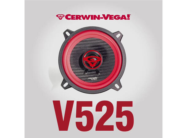 Cerwin Vega V525 høyttalerpar 5,25", 100W RMS,VEGA-serie, 2025 Edition 