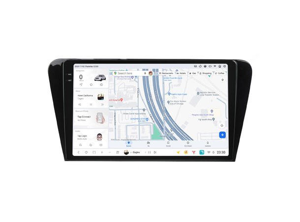 DUDU multimediaspiller med 9,5" skjerm Skoda Rapid (2016-2019) 