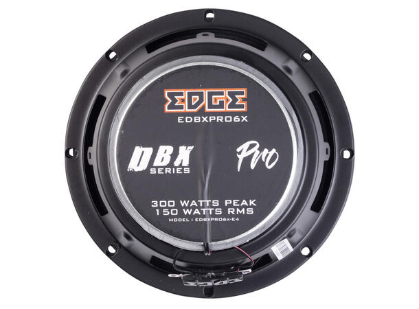 Edge DBXPRO 6,5" koaksial høyttalere 150W RMS, 98 dB, 4 Ohm, Pris per par 