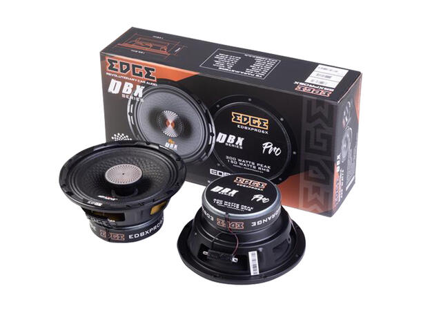Edge DBXPRO 6,5" koaksial høyttalere 150W RMS, 98 dB, 4 Ohm, Pris per par 