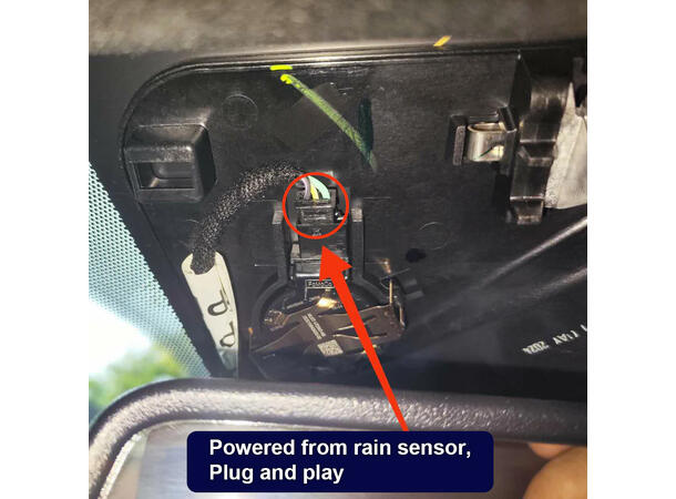 FITCAMX Integrert 4K Dashcam (foran+bak) Ford Ranger/VW Amarok (2023-->) 