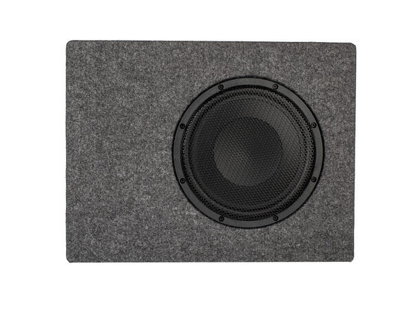 Gladen GS10-SLIM-SB lukket basskasse 10" i kasse, 300W RMS, 4 Ohm 