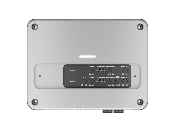 Hertz Venezia V4C 4-kanals forsterker Marine, 4x190W RMS, 2 Ohm, Kompakt 